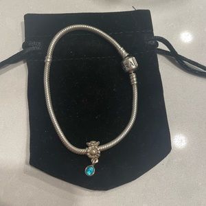 Pandora Bright Blue Dangle Charm